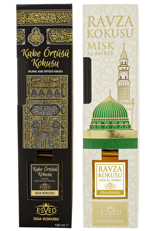 Kabe Örtüsü Kokusu Ve Medine Ravza Kokusu 100 Ml Çubuklu Oda Kokusu
