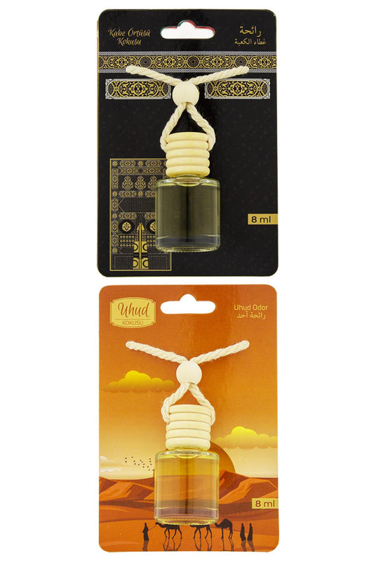 Kabe Örtüsü Kokusu Ve Uhud Kokusu 8 Ml Araba Kokusu Cam Şişe
