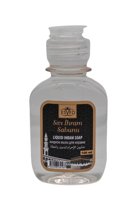 Unparfümierte Flüssigseife, Unparfümierte Ihram-Seife, Unparfümierte Seife, Unparfümierte Seife für Hajj und Umrah, 100 ml.