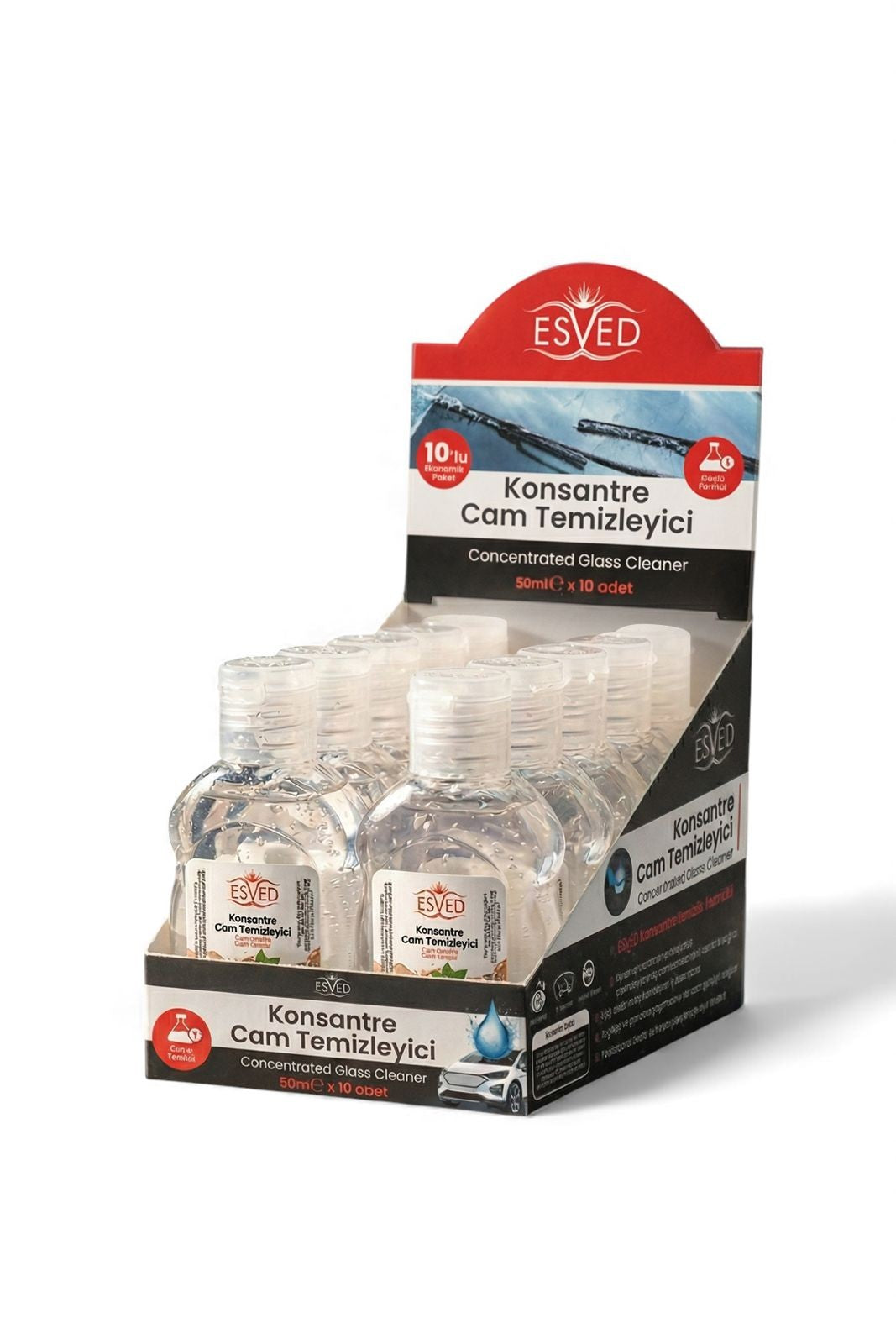 Konsantre Cam Temizleme Sabunu Menekşe Parfümlü 50 ml 10 adet