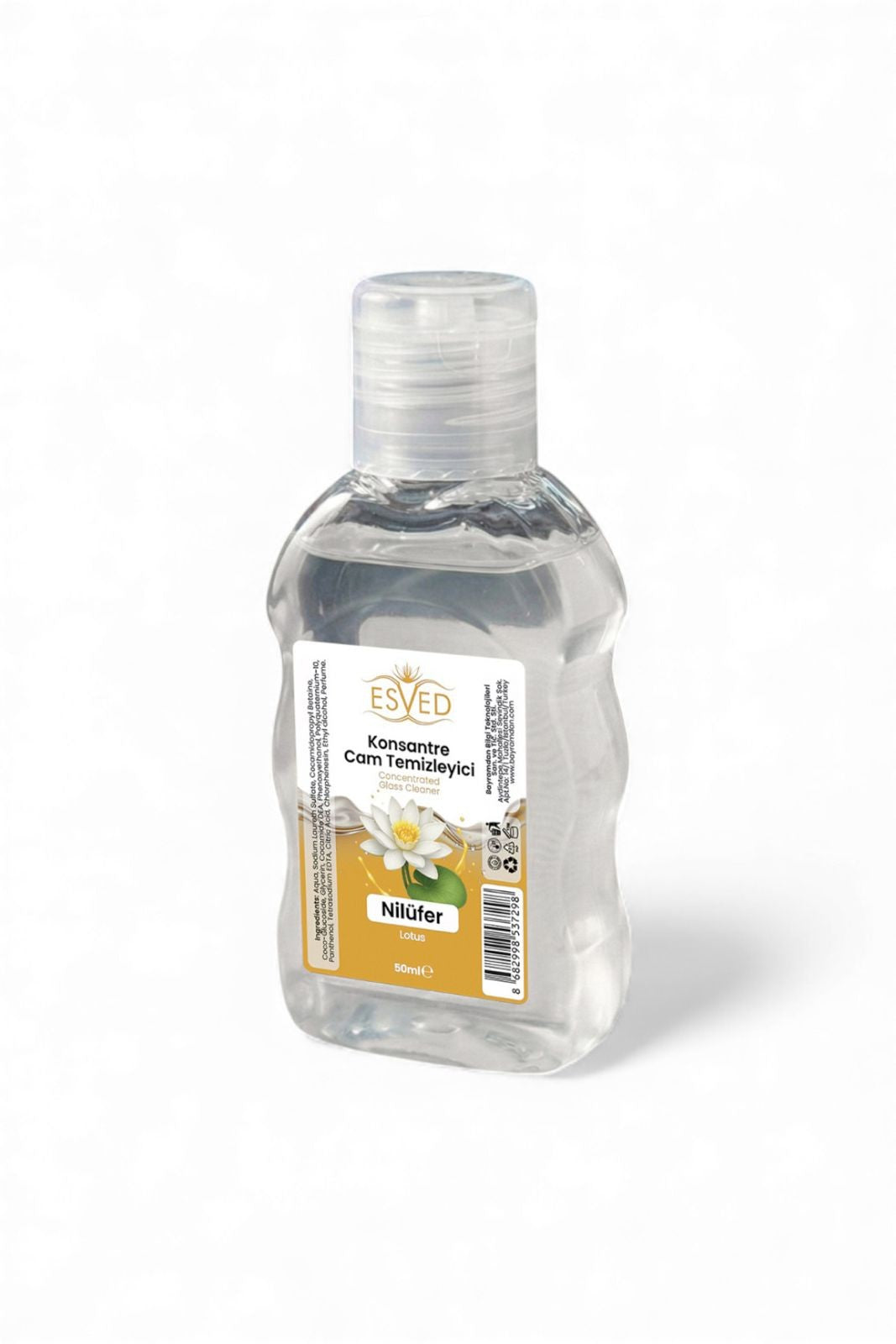 Konsantre Cam Temizleme Sabunu Nilüfer Parfümlü 50 ml 10 adet