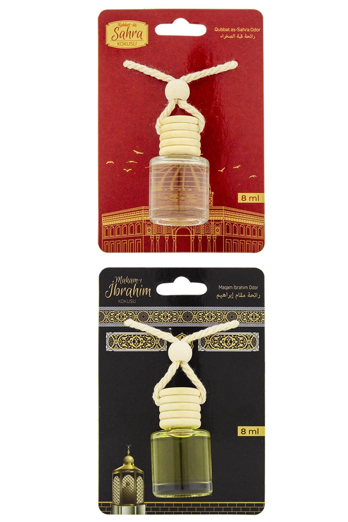 Kubbetüs Sahra Kokusu Ve Makamı İbrahim Kokusu 8 Ml Araba Kokusu Cam Şişe