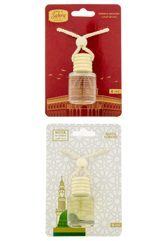 Kubbetüs Sahra Kokusu Ve Medine Ravza Kokusu 8 Ml Araba Kokusu Cam Şişe