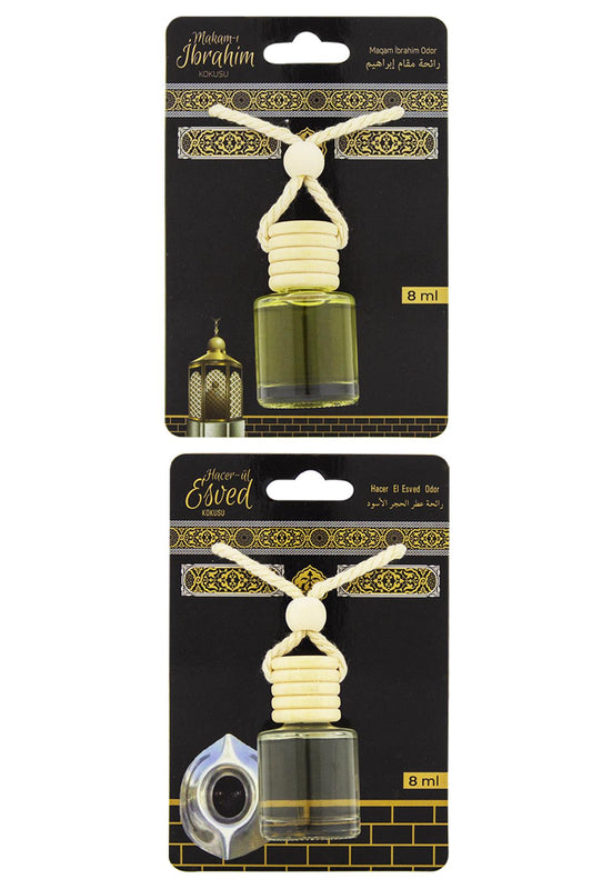 Makamı İbrahim Kokusu Ve Hacerül Esved Kokusu 8 Ml Araba Kokusu Cam Şişe