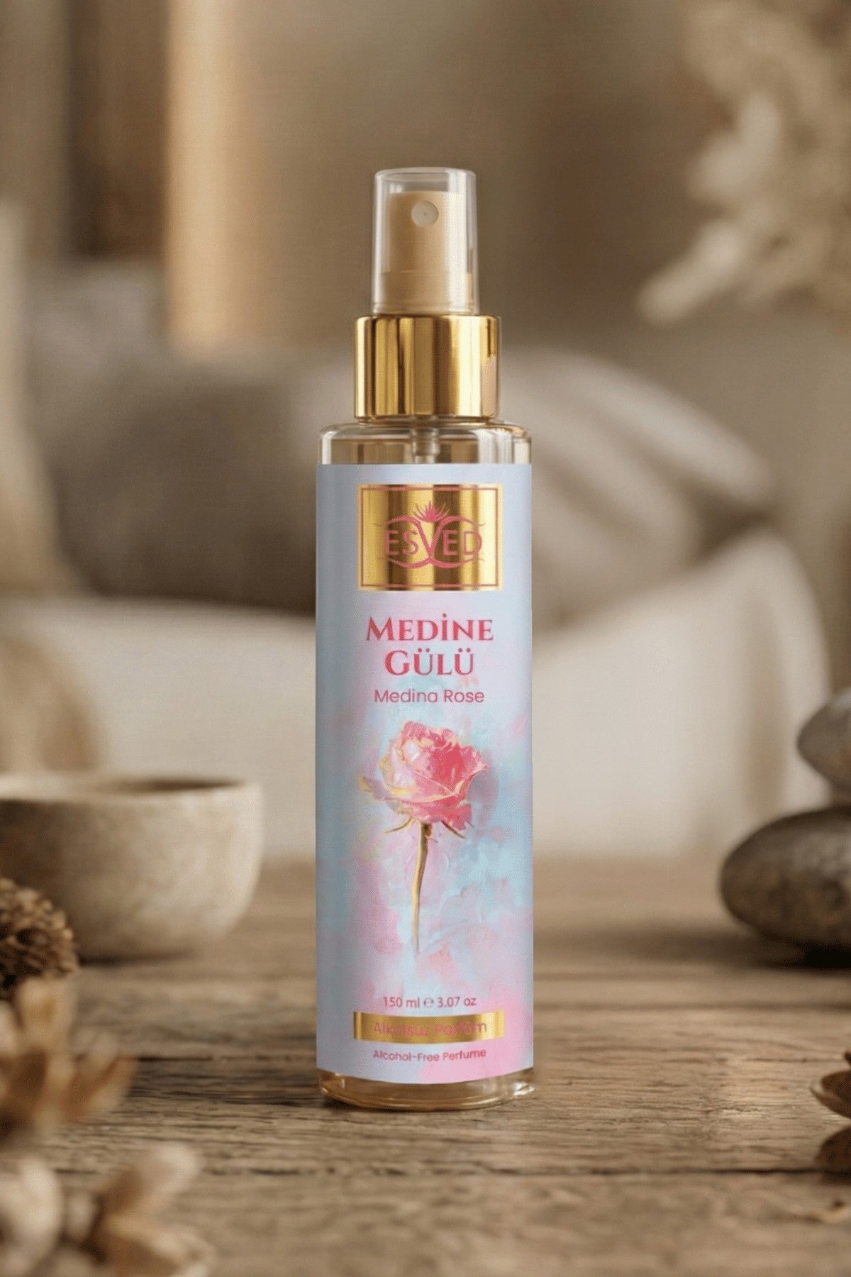 Medine Gülü Kokusu Alkolsüz Parfüm 150 ml.