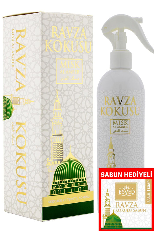 Medine Ravza Kokusu 400Ml Sprey Medine Ravza Kokusu Sabun 20 Gram Hediyeli
