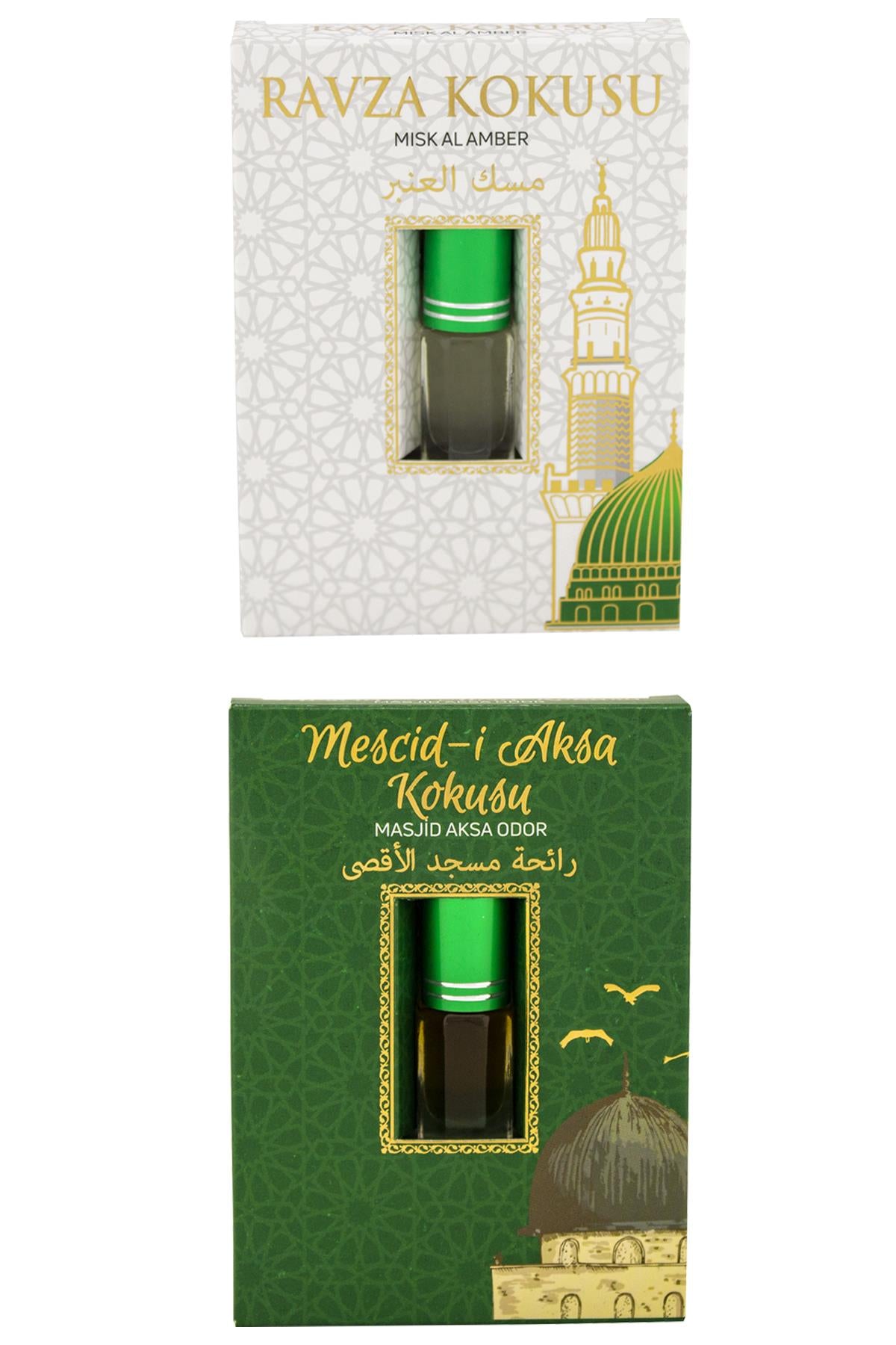 Medine Ravza Kokusu Ve Mescidi Aksa Kokusu Alkolsüz Esans 3ml