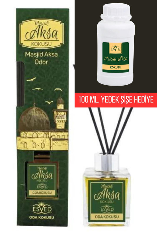 Mescidi Aksa 100 Ml Çubuklu Oda Kokusu Mescidi Aksa 100 ml. yedek dolum şişesi hediyeli