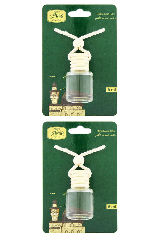 Mescidi Aksa Kokusu 8 Ml Araba Kokusu Cam Şişe 2 Adet