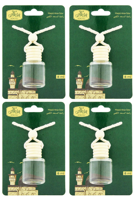 Mescidi Aksa Kokusu 8 Ml Araba Kokusu Cam Şişe 4 Adet