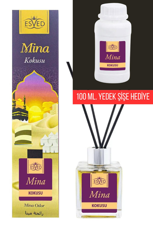 Mina Kokusu 100 Ml Çubuklu Oda Kokusu Mina Kokusu Kokusu 100 ml. yedek dolum şişesi hediyeli