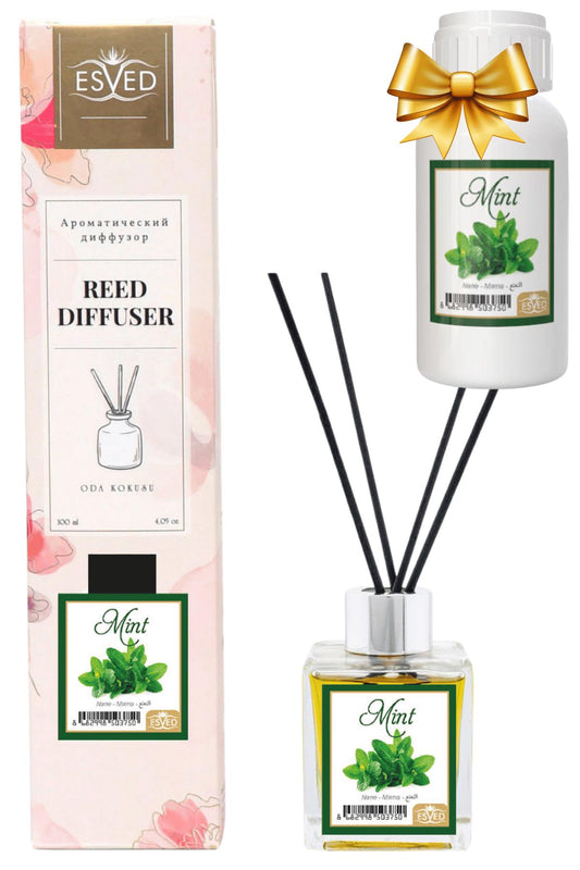 Nane Kokusu 100 Ml Çubuklu Oda Kokusu Yedek Dolum Şişesi Hediyeli