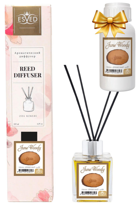 Odunsu Kokusu 100 Ml Çubuklu Oda Kokusu Yedek Dolum Şişesi Hediyeli