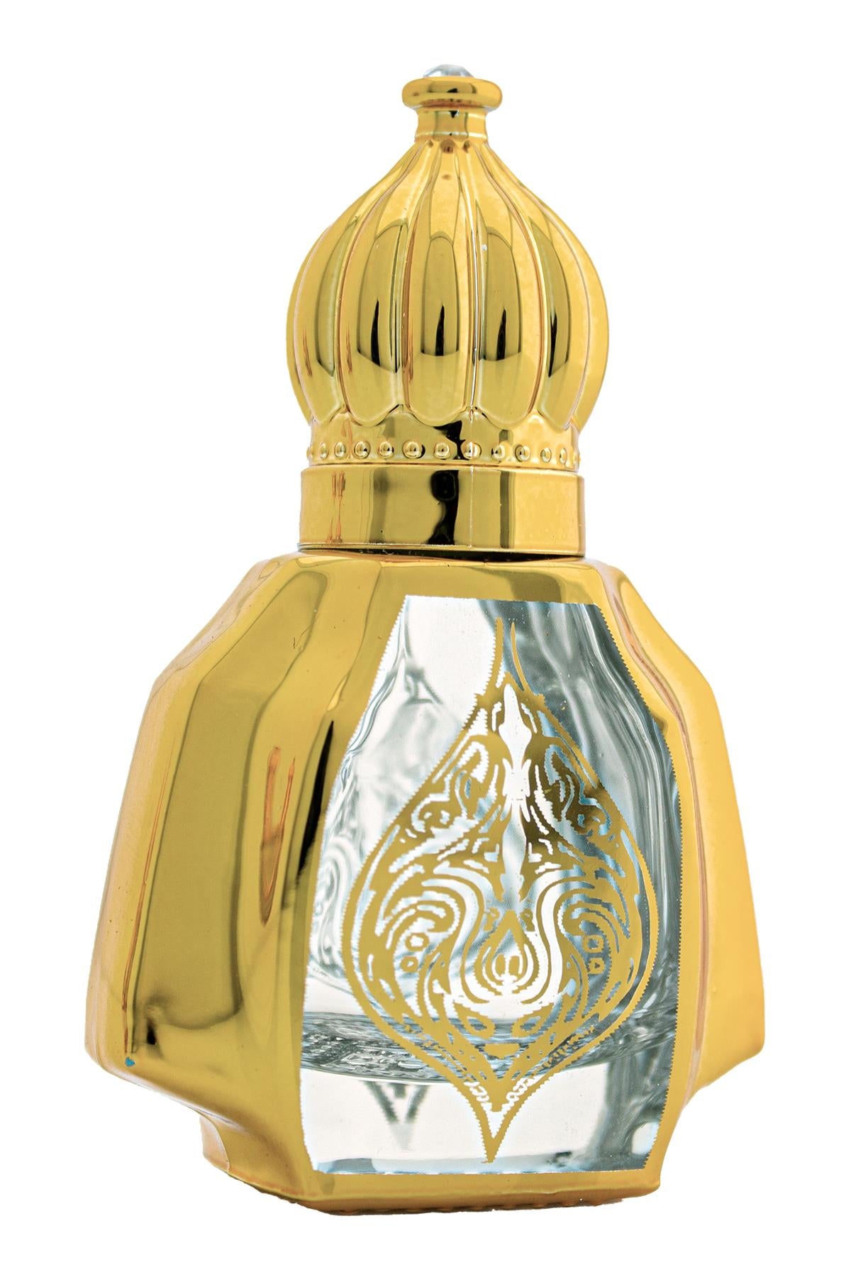 Parfüm Esans Cam Şişesi Gold Boş Esans Şişesi 12 Ml. Premium 9164-12ML-2