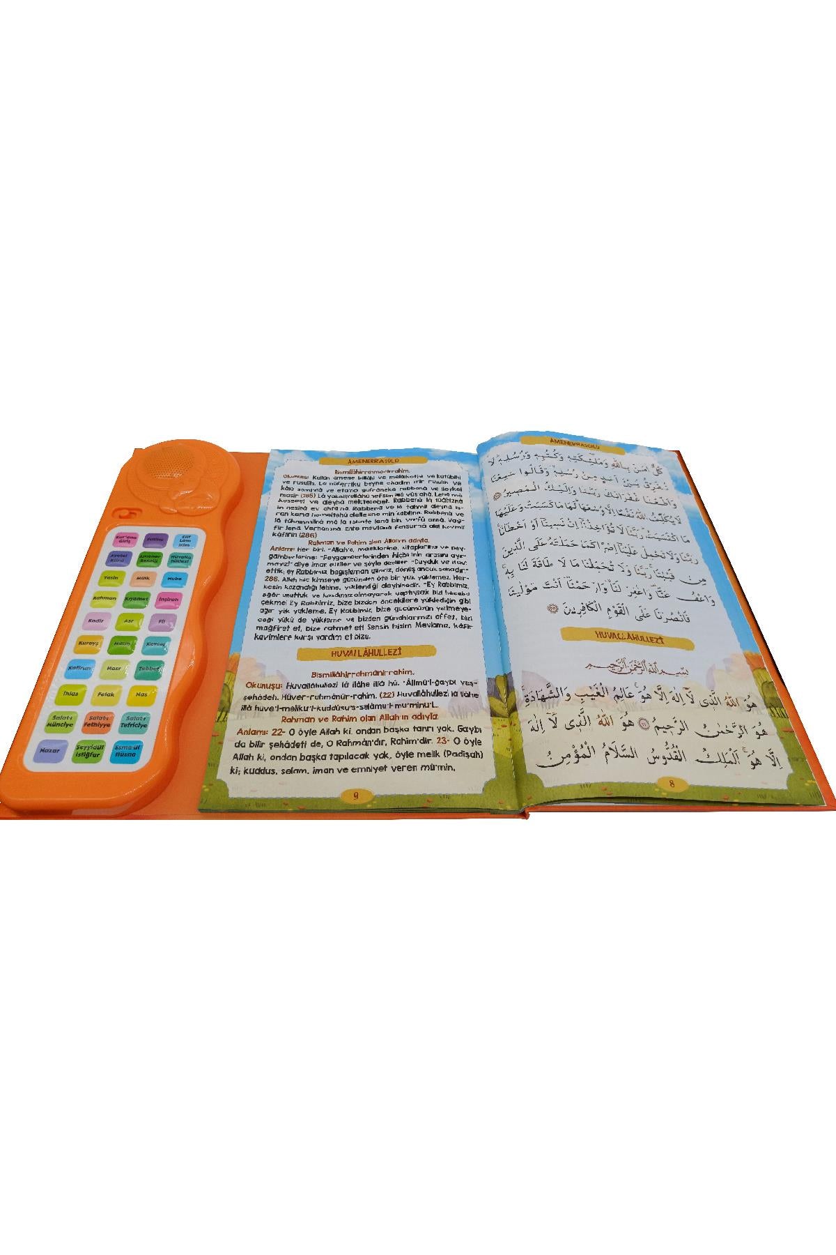 Sesli Yasini Şerif Ögreten Cihaz Sesli Yasin Kitaplı Turuncu