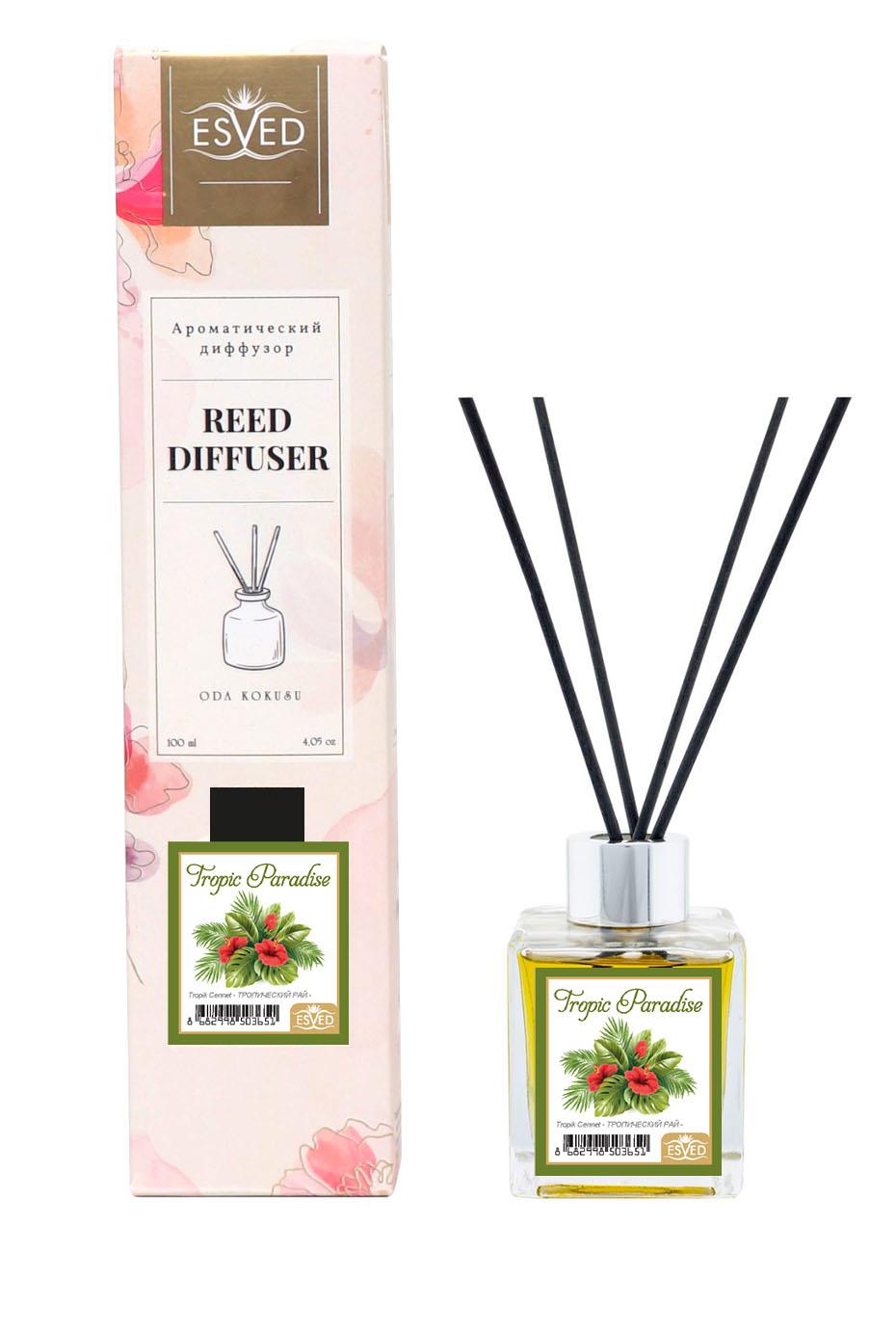 Tropik Cennet Kokusu 100 Ml Çubuklu Oda Kokusu Yedek Dolum Şişesi Hediyeli