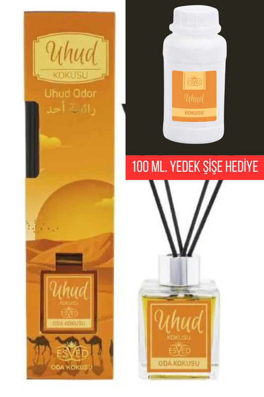 Uhud Kokusu 100 Ml Çubuklu Oda Kokusu Uhud Kokusu 100 ml. yedek dolum şişesi hediyeli