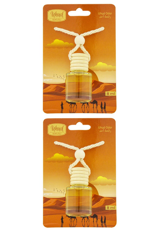 Uhud Kokusu 8 Ml Araba Kokusu Cam Şişe 2 Adet