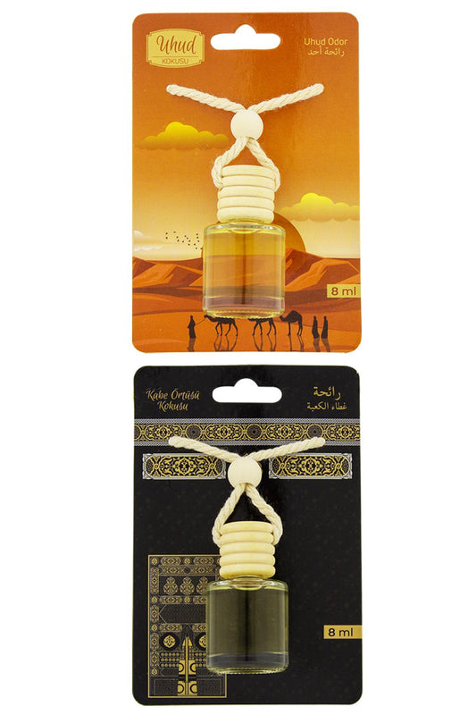 Uhud Kokusu Ve Kabe Örtüsü Kokusu 8 Ml Araba Kokusu Cam Şişe
