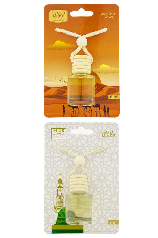 Uhud Kokusu Ve Medine Ravza Kokusu 8 Ml Araba Kokusu Cam Şişe