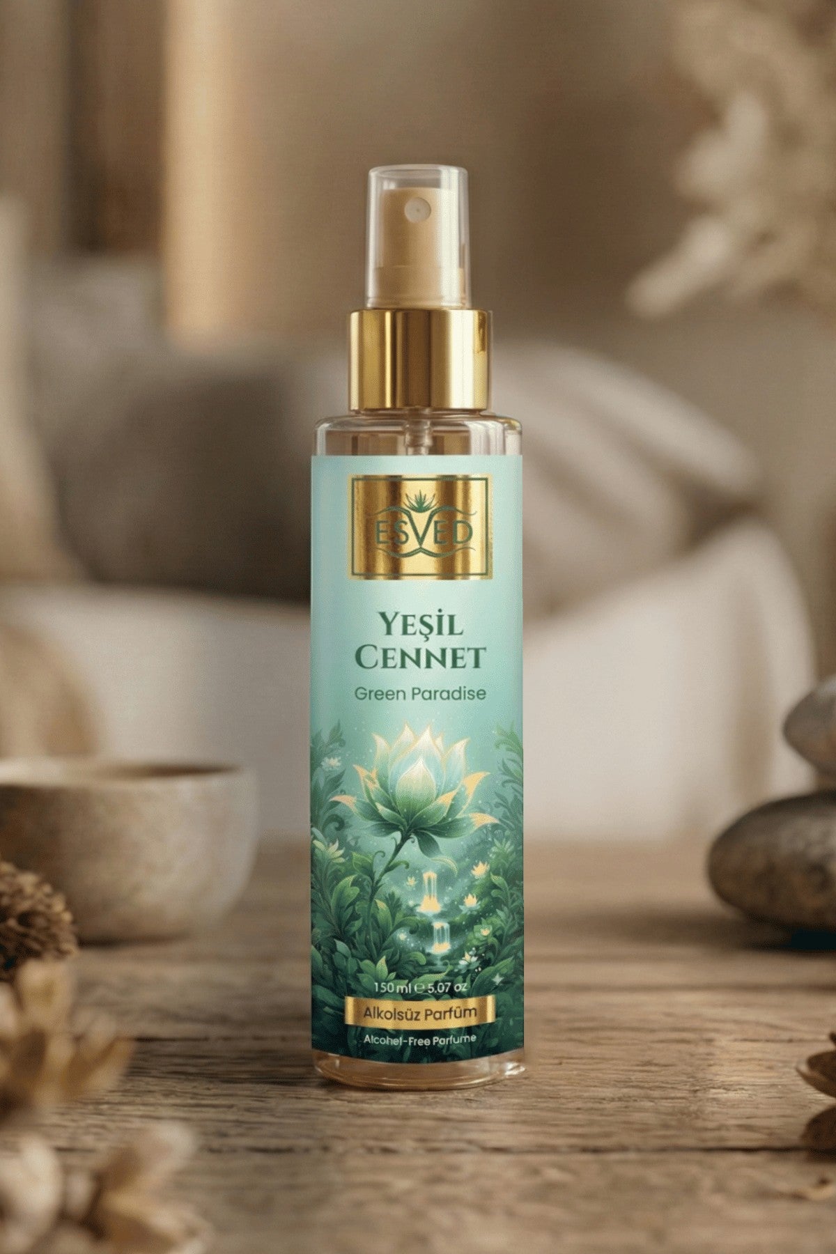 Yeşil Cennet Kokusu Alkolsüz Parfüm 150 ml.